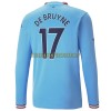 Original Fußballtrikot Manchester City De Bruyne 17 Heimtrikot 2022-23 Langarm Für Herren